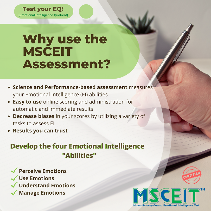 MSCEIT Assessment benefits brochure.